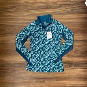 Kastel Denmark Women's Longsleeve Sun Shirt - Blue Botanical - XXS